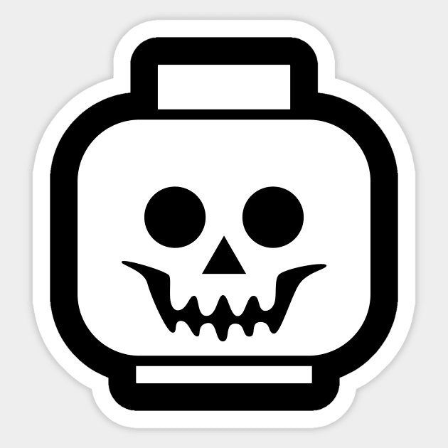 Lego Skull Lego Sticker TeePublic